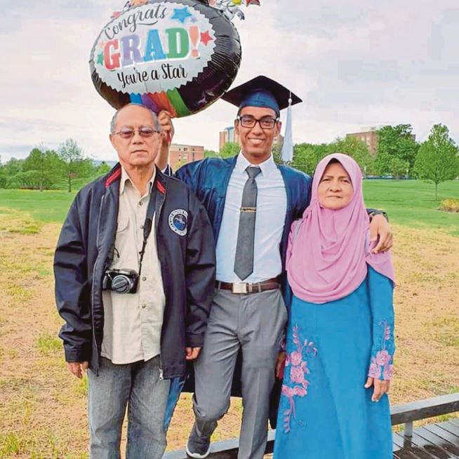 The New Straits Times Proud parents.